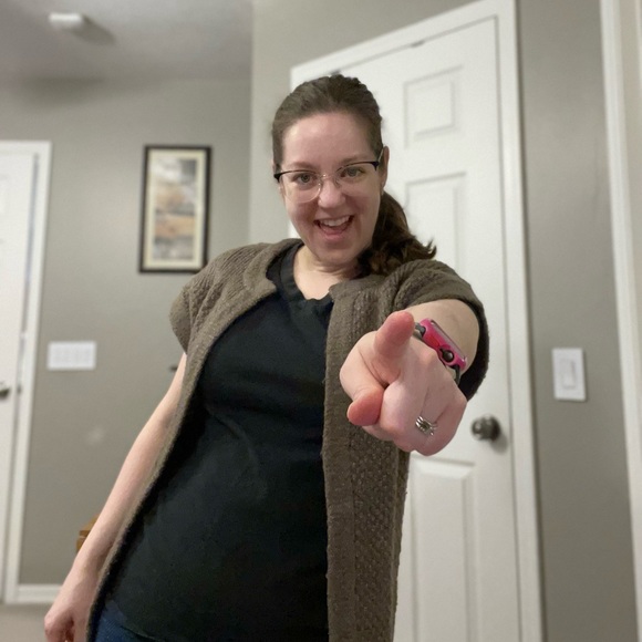 Romeo & Juliet Couture Cardigan Mohair Sweater Size Small but fits a Medium - Picture 6 of 14